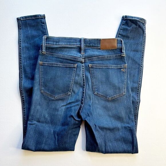 Madewell 10" High Rise Skinny Jeans Medium Wash Tencel Denim Edition Size 25 - Picture 6 of 9